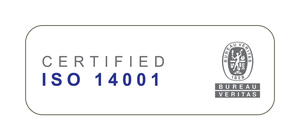 ISO 14001 Certified by Bureau Veritas